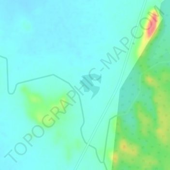 Mappa topografica Deccan Plateau, altitudine, rilievo