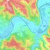 Mappa topografica Meyraguet, altitudine, rilievo