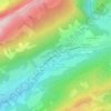 Mappa topografica Le Borgeal, altitudine, rilievo