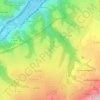Mappa topografica Mézère, altitudine, rilievo