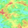 Mappa topografica Landmannsdorf, altitudine, rilievo