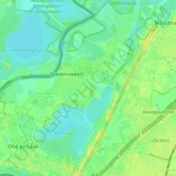 Mappa topografica Bilt, altitudine, rilievo