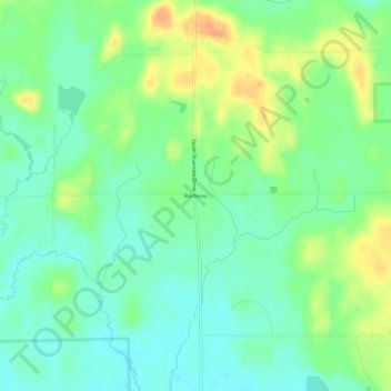 Mappa topografica Barbeau, altitudine, rilievo