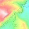 Mappa topografica Coal Bank Pass, altitudine, rilievo