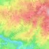 Mappa topografica Les Châtres, altitudine, rilievo