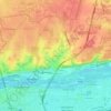 Mappa topografica La Borde, altitudine, rilievo