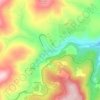 Mappa topografica Mount Savage, altitudine, rilievo