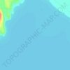 Mappa topografica Oden Bay, altitudine, rilievo