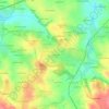 Mappa topografica La Tannerie, altitudine, rilievo