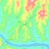 Mappa topografica 田堰村, altitudine, rilievo