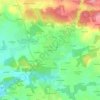 Mappa topografica Bellevue, altitudine, rilievo