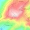 Mappa topografica Devils Knob, altitudine, rilievo