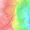 Mappa topografica Marchesana, altitudine, rilievo