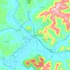 Mappa topografica Irvine, altitudine, rilievo