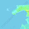 Mappa topografica Punta Miray, altitudine, rilievo