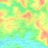 Mappa topografica La Gaudinais, altitudine, rilievo