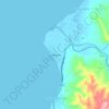 Mappa topografica Guinabasan, altitudine, rilievo