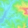 Mappa topografica La Lastra, altitudine, rilievo