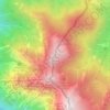 Mappa topografica Monte Orsaro, altitudine, rilievo
