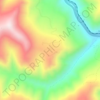 Mappa topografica Price Canyon Recreation Area, altitudine, rilievo