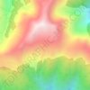 Mappa topografica Purcell Mountains, altitudine, rilievo