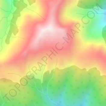Mappa topografica Purcell Mountains, altitudine, rilievo