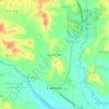 Mappa topografica Ayaman Tacas, altitudine, rilievo