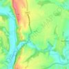 Mappa topografica Allscott, altitudine, rilievo