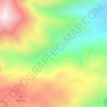 Mappa topografica Hellhole Palms, altitudine, rilievo