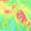 Mappa topografica Courcelles, altitudine, rilievo