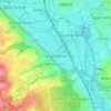 Mappa topografica South Hinksey, altitudine, rilievo