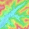 Mappa topografica Les Sources, altitudine, rilievo