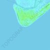 Mappa topografica Edisto Beach, altitudine, rilievo