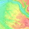 Mappa topografica Arigues et Jalet, altitudine, rilievo