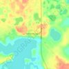 Mappa topografica Kenosee Lake, altitudine, rilievo