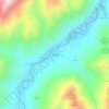 Mappa topografica Coto-Rios, altitudine, rilievo