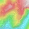 Mappa topografica La Gorge, altitudine, rilievo