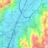 Mappa topografica 虎地下村, altitudine, rilievo