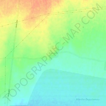 Mappa topografica Ambarlı, altitudine, rilievo