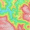 Mappa topografica Thérondel, altitudine, rilievo