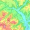 Mappa topografica Maillac, altitudine, rilievo