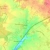 Mappa topografica Bréval, altitudine, rilievo