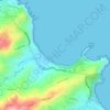 Mappa topografica Anse Charpentier, altitudine, rilievo