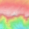 Mappa topografica Hochkönig, altitudine, rilievo