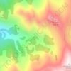 Mappa topografica Pindus, altitudine, rilievo