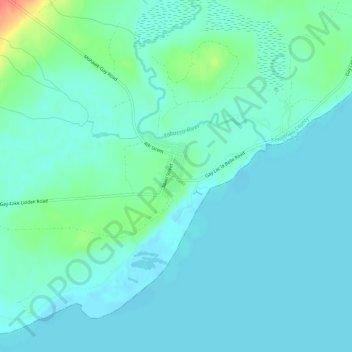 Mappa topografica Gay, altitudine, rilievo