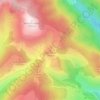 Mappa topografica Tête d'Arrêt, altitudine, rilievo