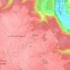 Mappa topografica Binou, altitudine, rilievo