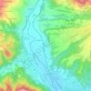 Mappa topografica Mologno, altitudine, rilievo