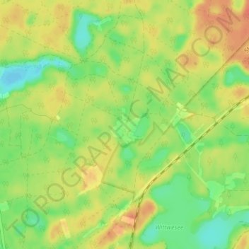 Mappa topografica Wittwien, altitudine, rilievo